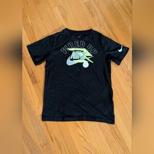 Nike Kids Black T-Shirt - Fired Up Design